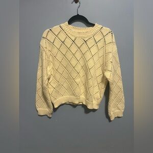 Chelsea & Theodore Cream soft Knit Women's Sweater